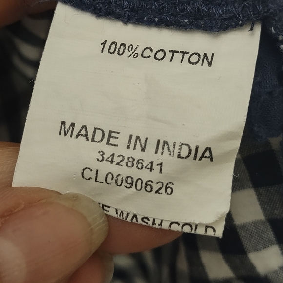 eShakti Black and White Gingham Long Sleeve Dress - Picture 9 of 10